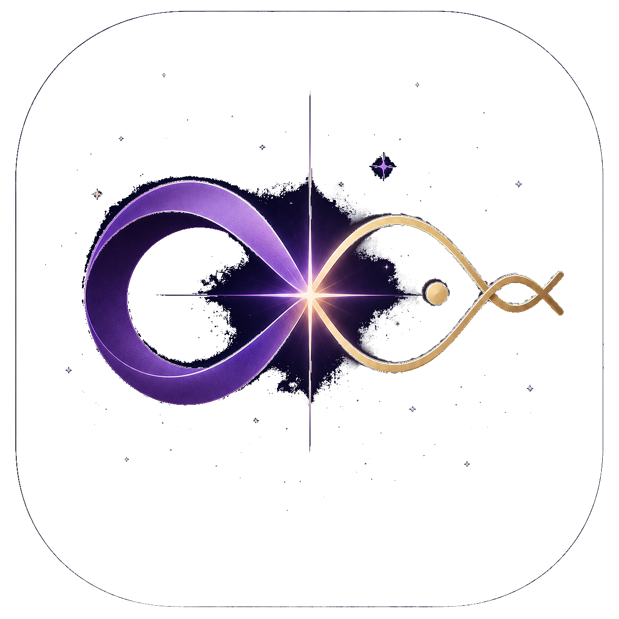 The Infinite full-colour infinity symbol